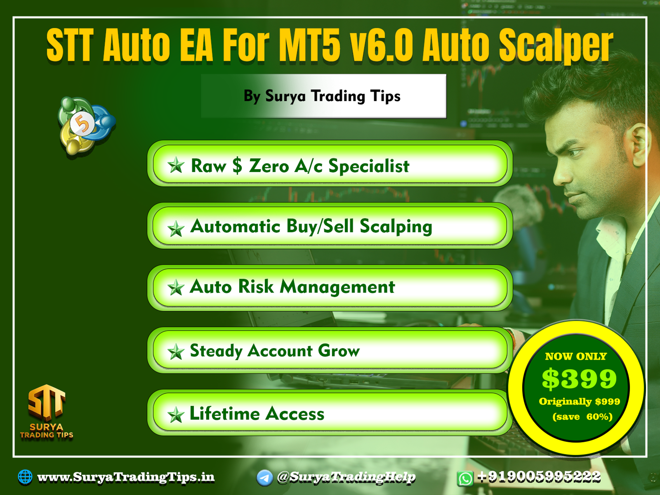 STT Auto EA For MT5 v5.0 – Auto Scalper